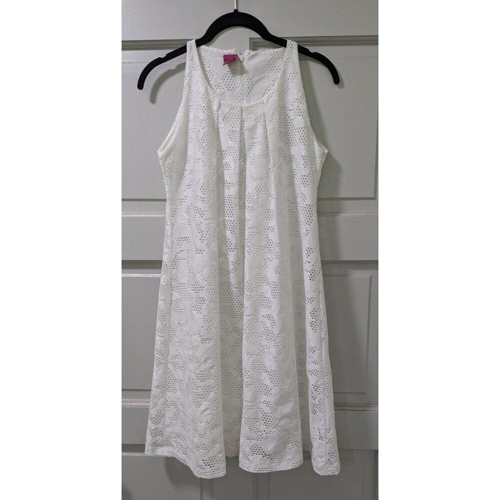 Save The Queen Size Small White Eyelet Dress Baby Doll Sleeveless